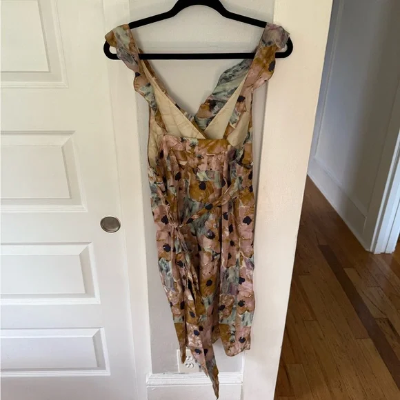 Theory Multicolor Floral Midi Dress - Picture 3 of 5